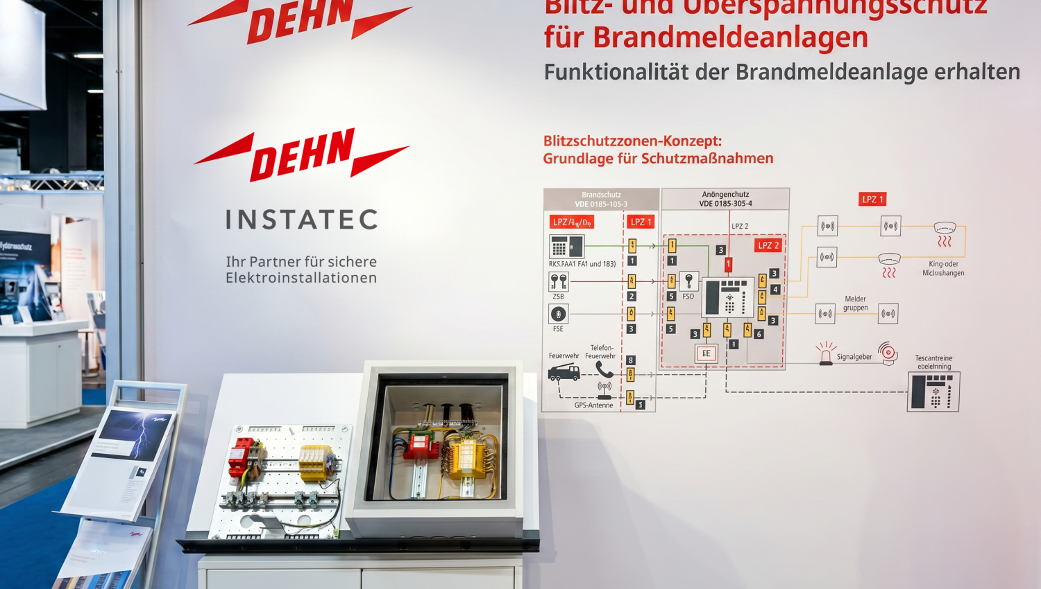 Als starke Partner präsentieren sich DEHN SE und DEHN INSTATEC auf der FeuerTrutz 2026 in Nürnberg