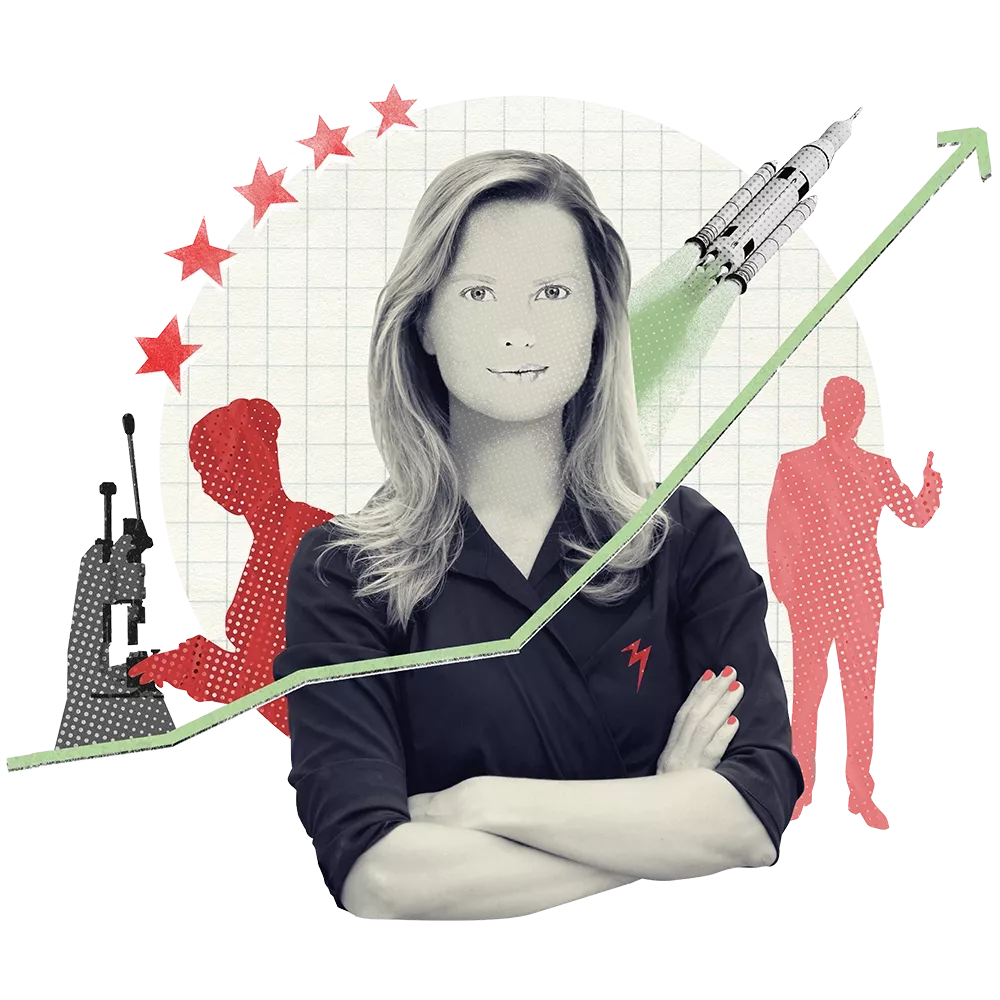 Mockup showing different people in their job