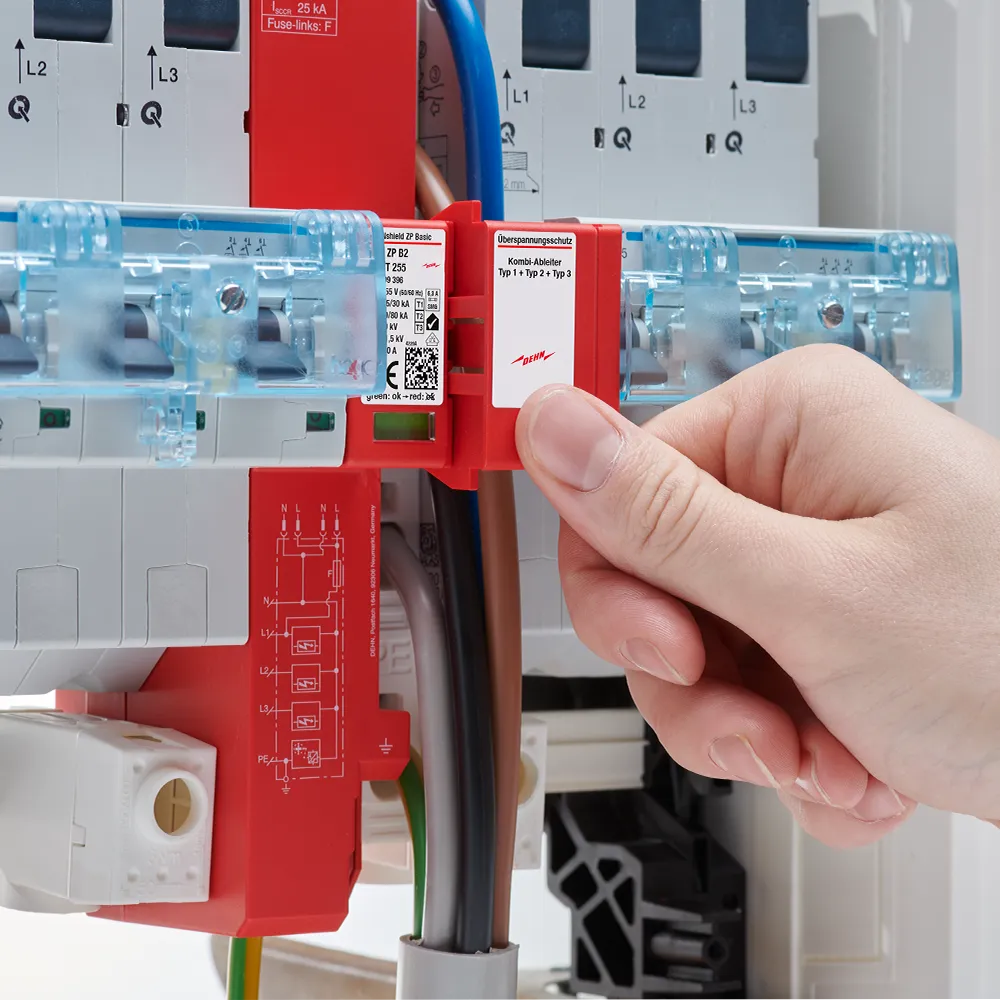 Installing a DEHNshield ZP Basic SG Surge Protection Device – Step 4