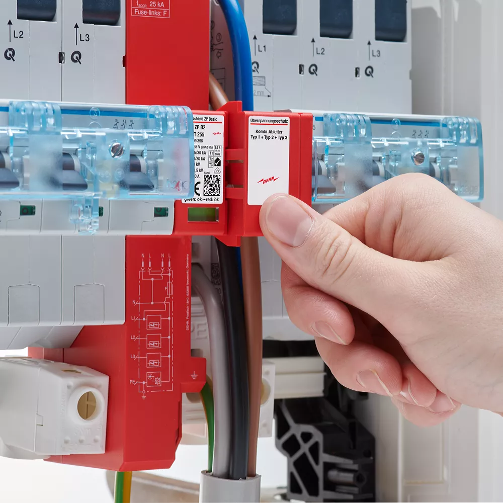 Installing a DEHNshield ZP Basic SG Surge Protection Device – Step 4
