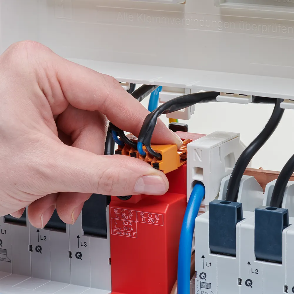 Installing a DEHNshield ZP Basic SG Surge Protection Device – Step 2