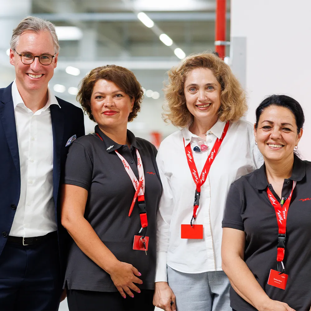 Company representatives visit