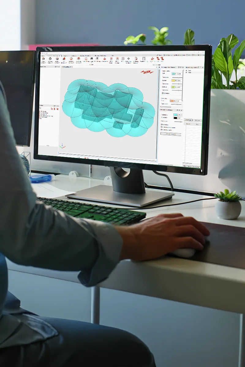 DEHNplan interface mockup